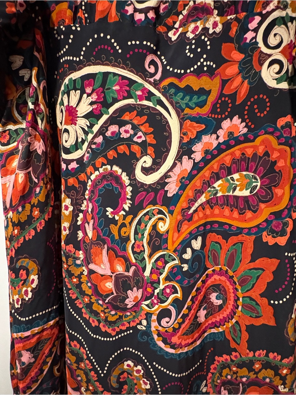 Anthropologie Kachel Paisley Maxi Midi Dress Vacation Spooky Season - Picture 5 of 12